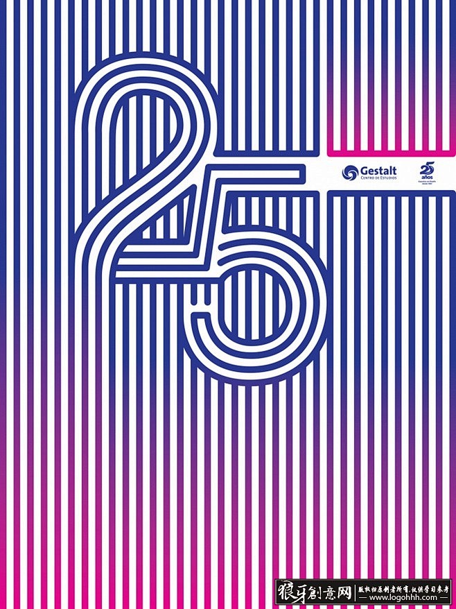 创意的数字灵魂 25号蓝色渐变海报的设计之道