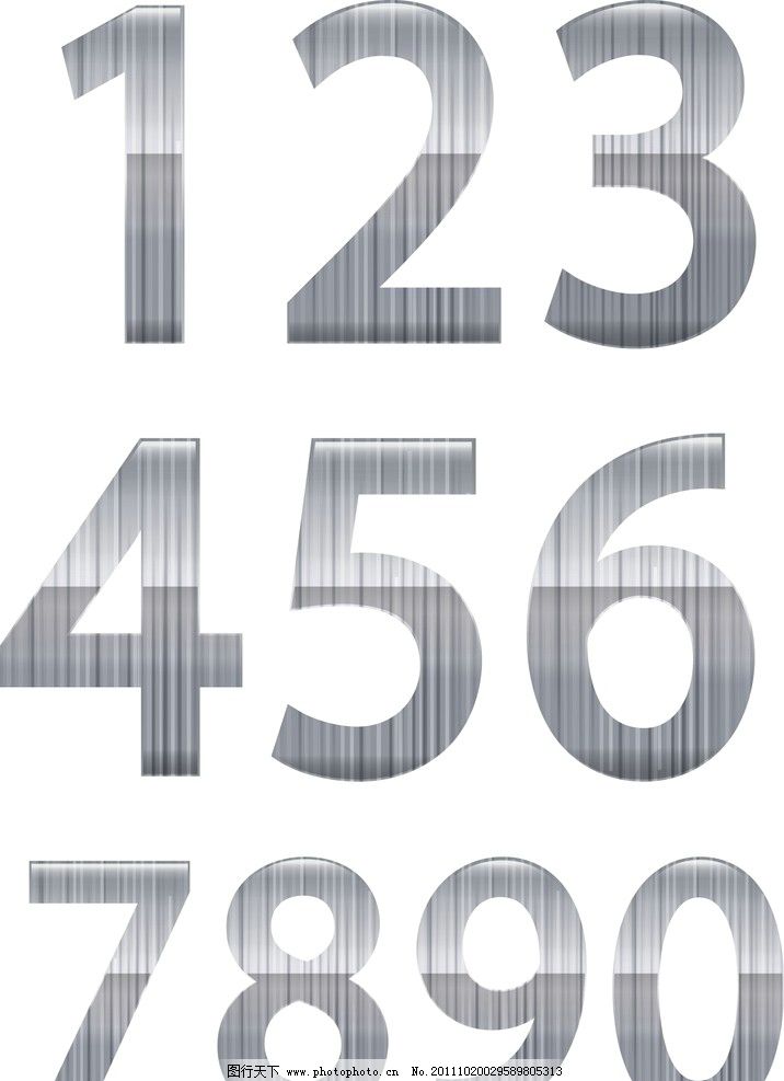 数字视觉 贴纸数字在广告设计中的矢量运用